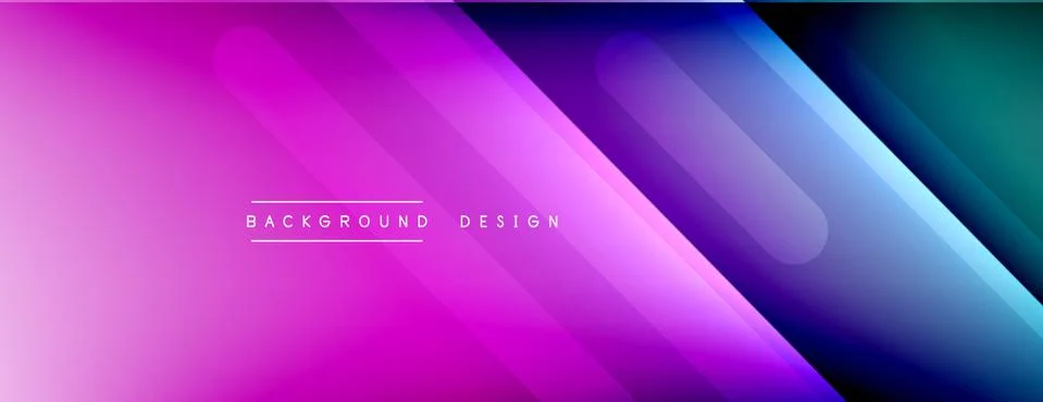 Dynamic lines abstract background. 3D shadow effects and fluid gradients. Modern Illustrazione stock