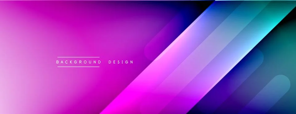 Dynamic lines abstract background. 3D shadow effects and fluid gradients. Modern Illustrazione stock