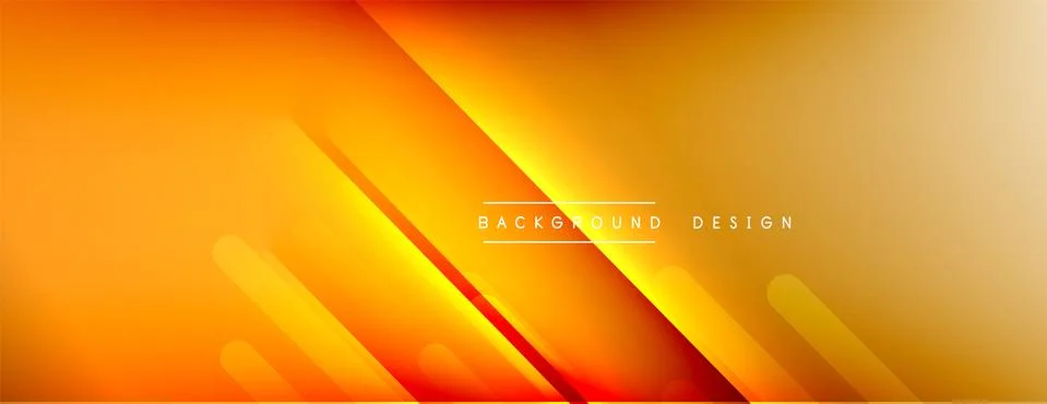 Dynamic lines abstract background. 3D shadow effects and fluid gradients. Modern Illustrazione stock