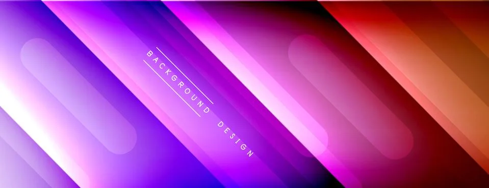 Dynamic lines abstract background. 3D shadow effects and fluid gradients. Modern Stock Illustration