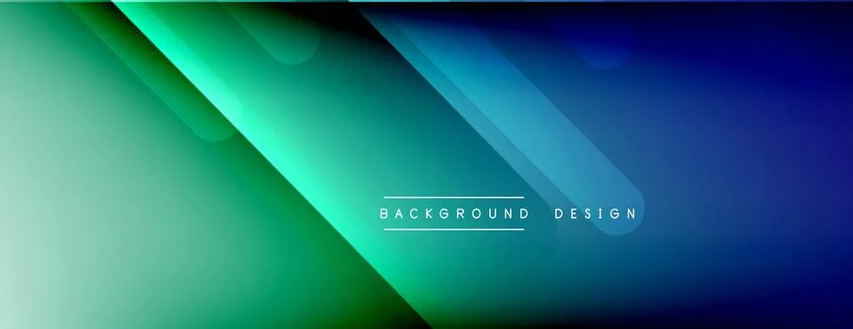 Dynamic lines abstract background. 3D shadow effects and fluid gradients. Modern Stock Illustration