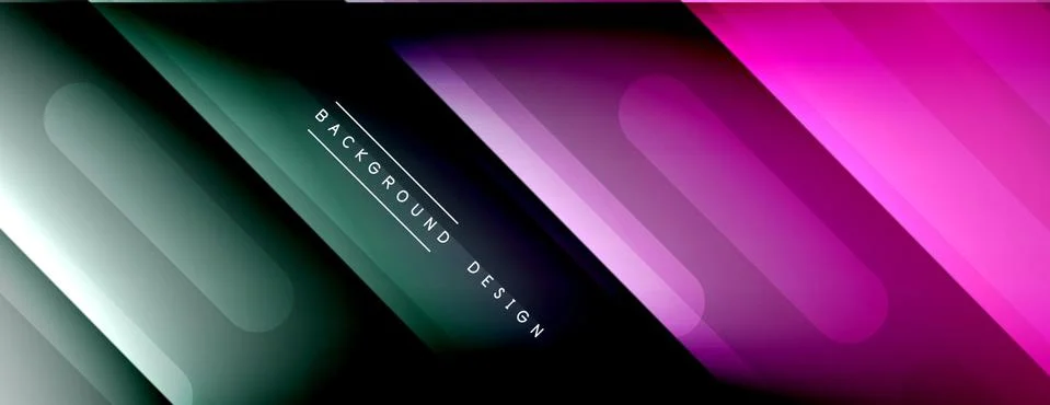 Dynamic lines abstract background. 3D shadow effects and fluid gradients. Modern Stock Illustration