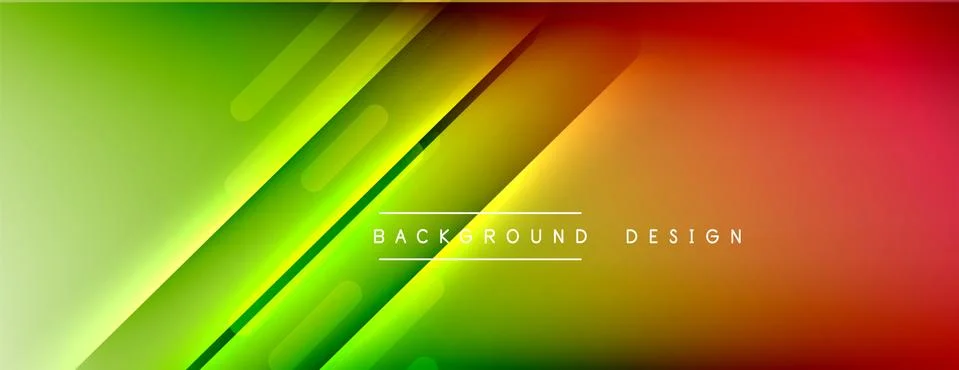 Dynamic lines abstract background. 3D shadow effects and fluid gradients. Modern Stock Illustration