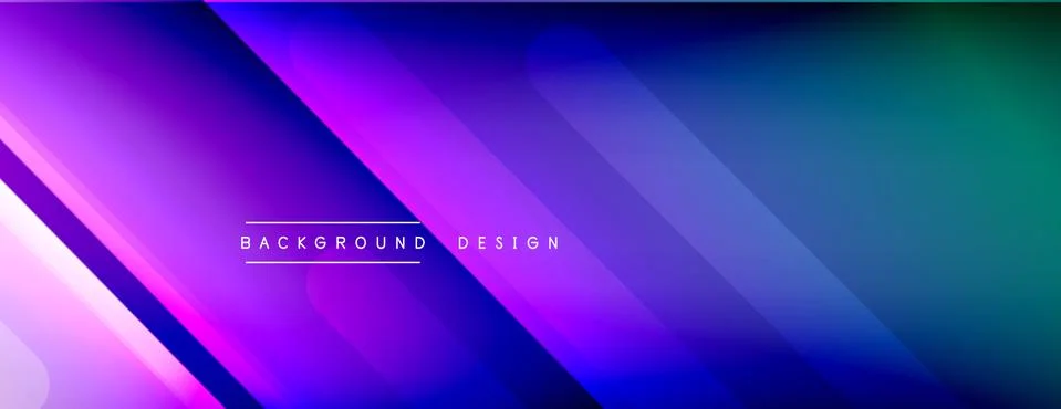 Dynamic lines abstract background. 3D shadow effects and fluid gradients. Modern Illustrazione stock