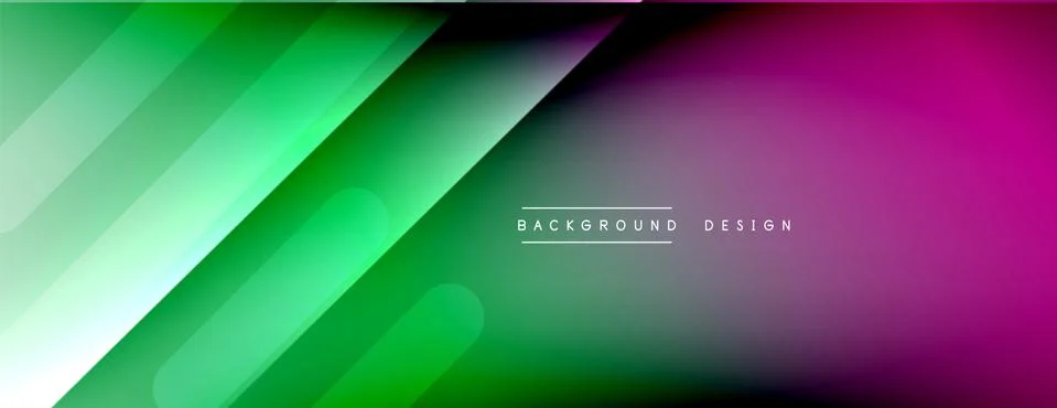 Dynamic lines abstract background. 3D shadow effects and fluid gradients. Modern Illustrazione stock