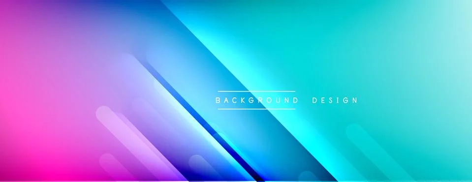 Dynamic lines abstract background. 3D shadow effects and fluid gradients. Modern Stock Illustration