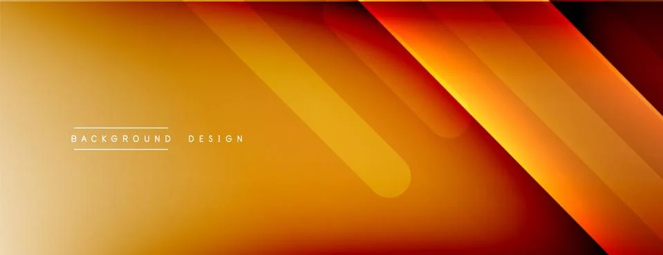 Dynamic lines abstract background. 3D shadow effects and fluid gradients. Modern Illustrazione stock