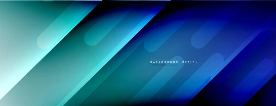 Dynamic lines abstract background. 3D shadow effects and fluid gradients. Modern Illustrazione stock