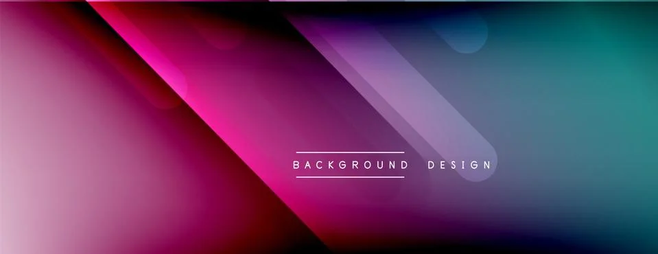 Dynamic lines abstract background. 3D shadow effects and fluid gradients. Modern Illustrazione stock