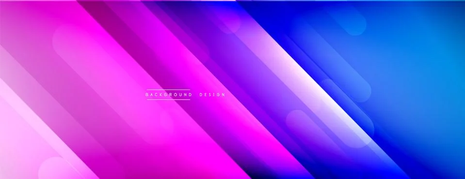 Dynamic lines abstract background. 3D shadow effects and fluid gradients. Modern Illustrazione stock