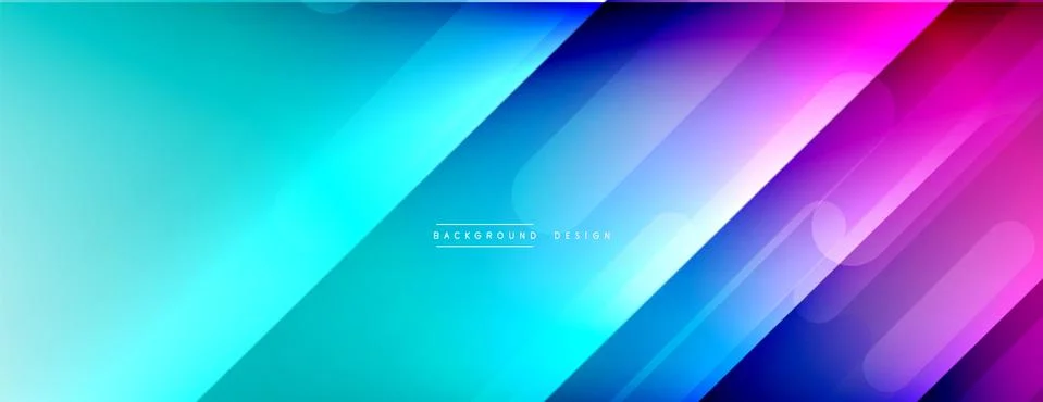 Dynamic lines abstract background. 3D shadow effects and fluid gradients. Modern Stock Illustration