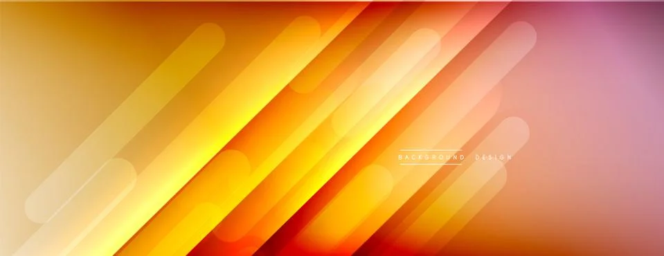 Dynamic lines abstract background. 3D shadow effects and fluid gradients. Modern Illustrazione stock