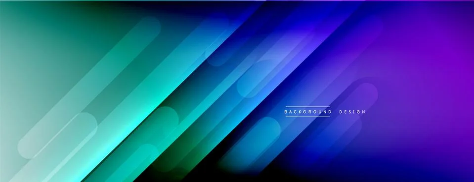 Dynamic lines abstract background. 3D shadow effects and fluid gradients. Modern イラスト素材
