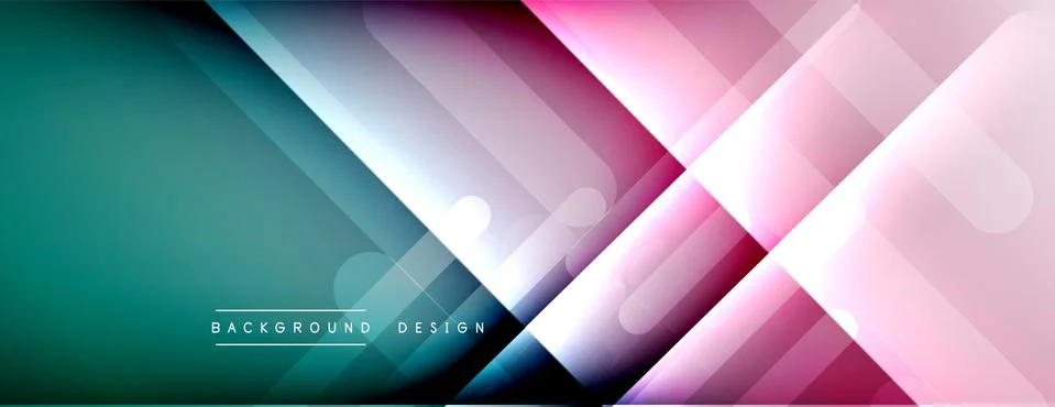 Dynamic lines abstract background. 3D shadow effects and fluid gradients. Modern Illustrazione stock