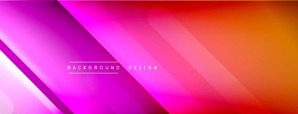 Dynamic lines abstract background. 3D shadow effects and fluid gradients. Modern Stock Illustration