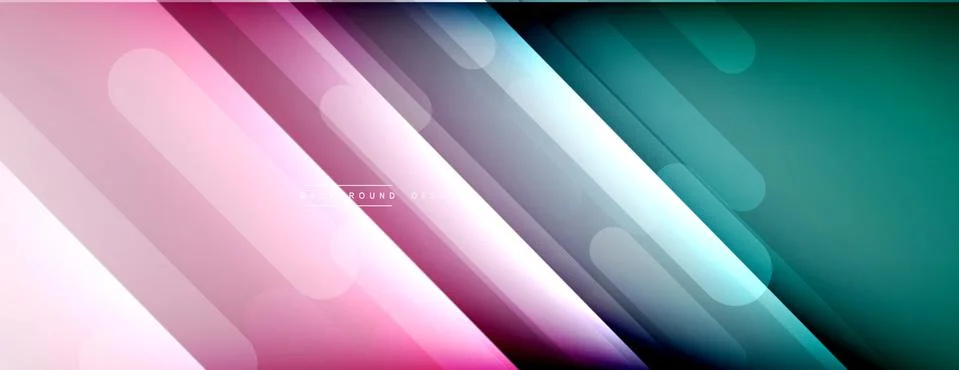 Dynamic lines abstract background. 3D shadow effects and fluid gradients. Modern イラスト素材