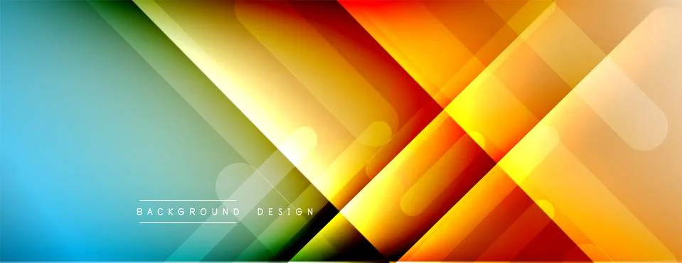 Dynamic lines abstract background. 3D shadow effects and fluid gradients. Modern Illustrazione stock