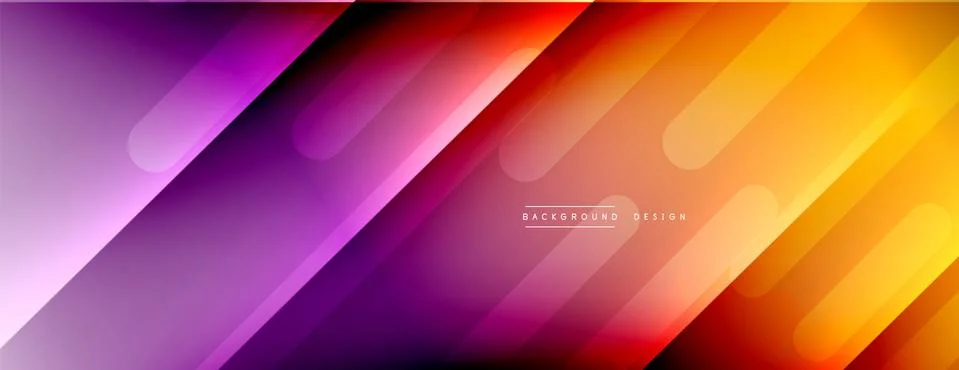 Dynamic lines abstract background. 3D shadow effects and fluid gradients. Modern Stock Illustration