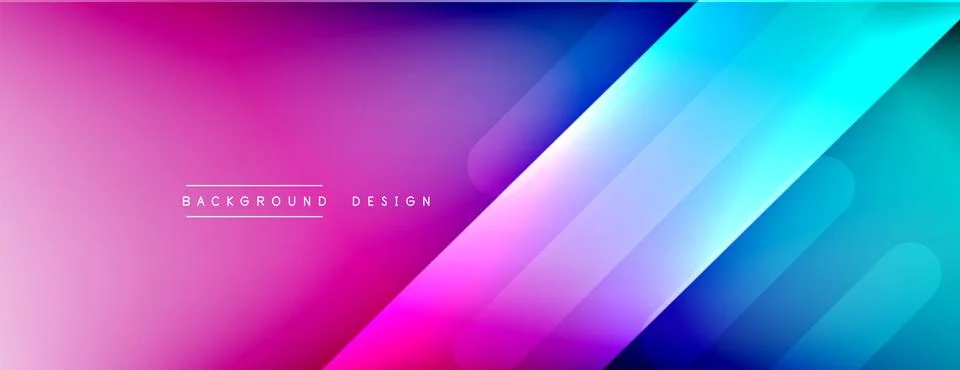 Dynamic lines abstract background. 3D shadow effects and fluid gradients. Modern Illustrazione stock