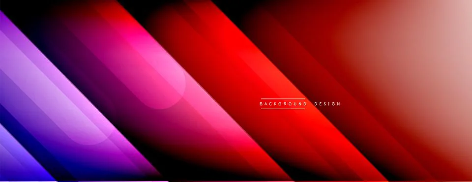 Dynamic lines abstract background. 3D shadow effects and fluid gradients. Modern Stock Illustration