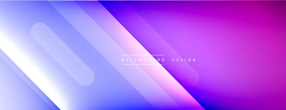 Dynamic lines abstract background. 3D shadow effects and fluid gradients. Modern Stock Illustration