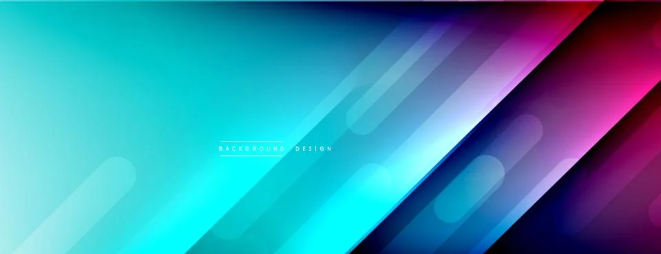 Dynamic lines abstract background. 3D shadow effects and fluid gradients. Modern Illustrazione stock