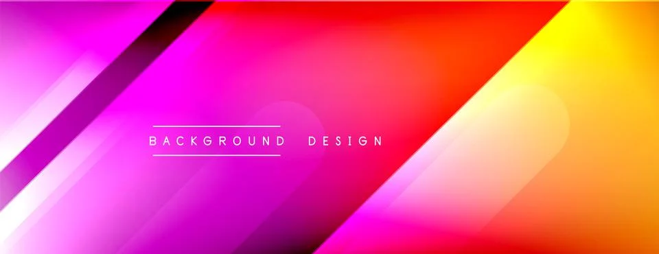Dynamic lines abstract background. 3D shadow effects and fluid gradients. Modern Stock Illustration