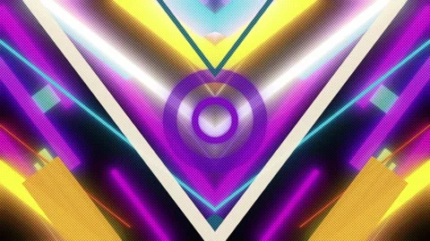 Dynamic lines and shapes forming seamless pattern. Stock Footage 232806233