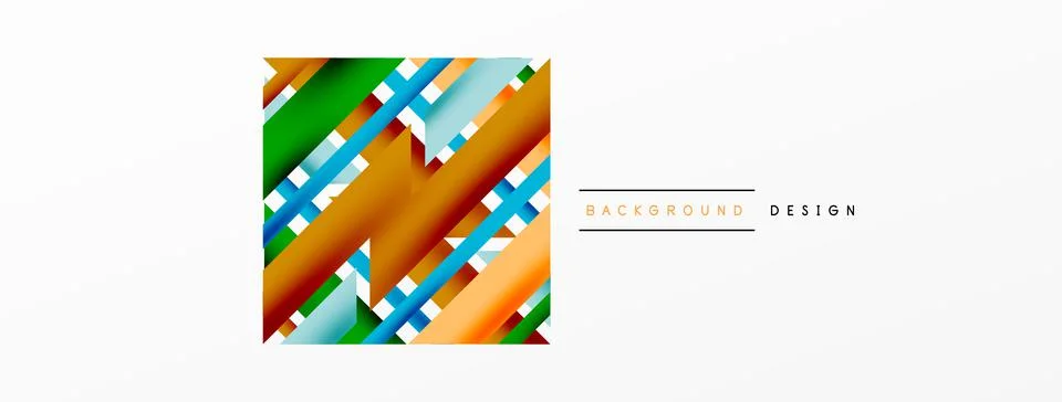 Dynamic lines background. Wallpaper for concept of AI technology, blockchain Stock Illustration