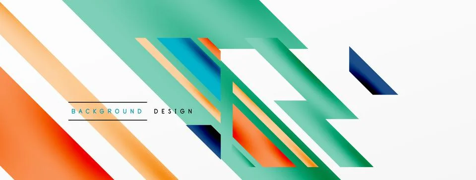 Dynamic lines background. Wallpaper for concept of AI technology, blockchain Illustrazione stock