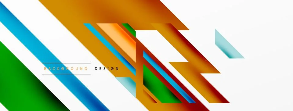 Dynamic lines background. Wallpaper for concept of AI technology, blockchain Stock Illustration