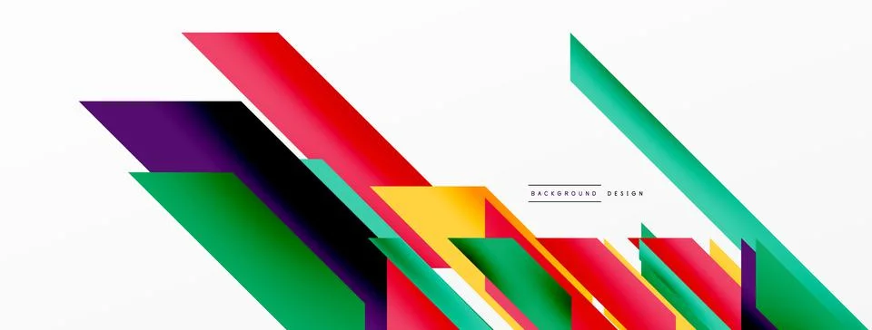 Dynamic lines background. Wallpaper for concept of AI technology, blockchain Illustrazione stock