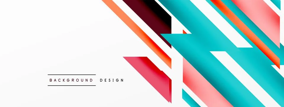 Dynamic lines background. Wallpaper for concept of AI technology, blockchain 스톡 일러스트