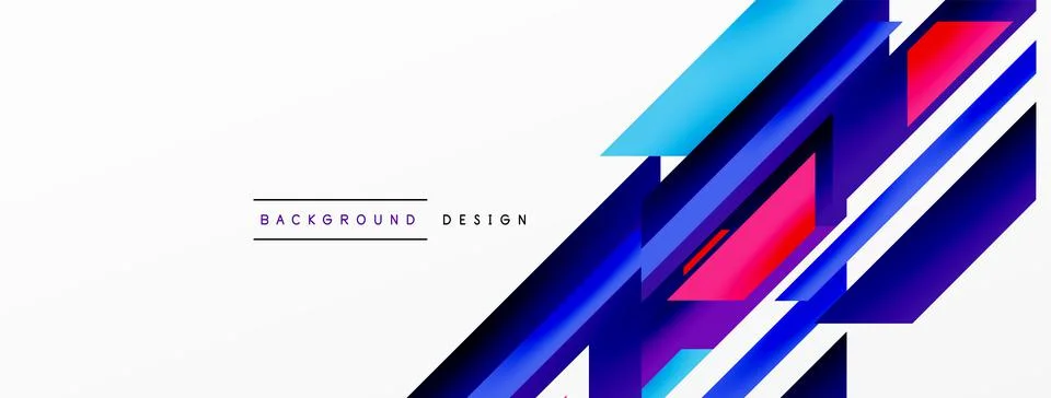 Dynamic lines background. Wallpaper for concept of AI technology, blockchain Illustrazione stock