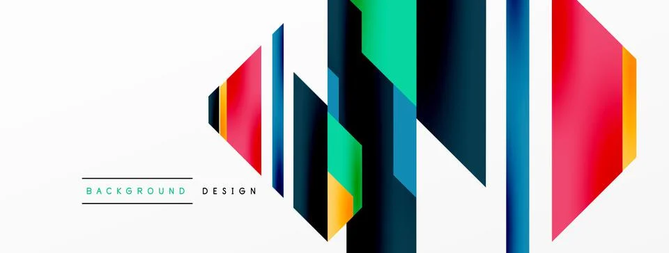Dynamic lines background. Wallpaper for concept of AI technology, blockchain 스톡 일러스트