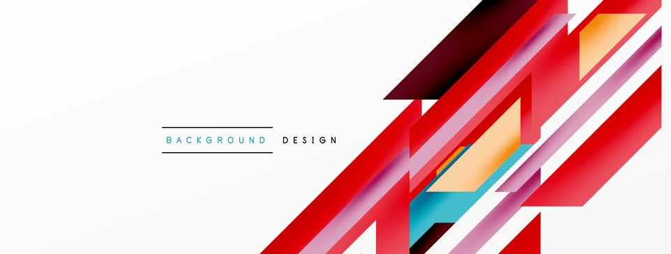 Dynamic lines background. Wallpaper for concept of AI technology, blockchain Illustrazione stock