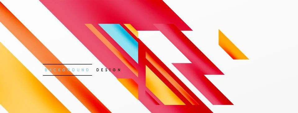 Dynamic lines background. Wallpaper for concept of AI technology, blockchain Illustrazione stock