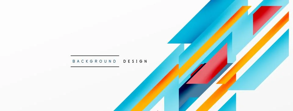 Dynamic lines background. Wallpaper for concept of AI technology, blockchain 库存插图