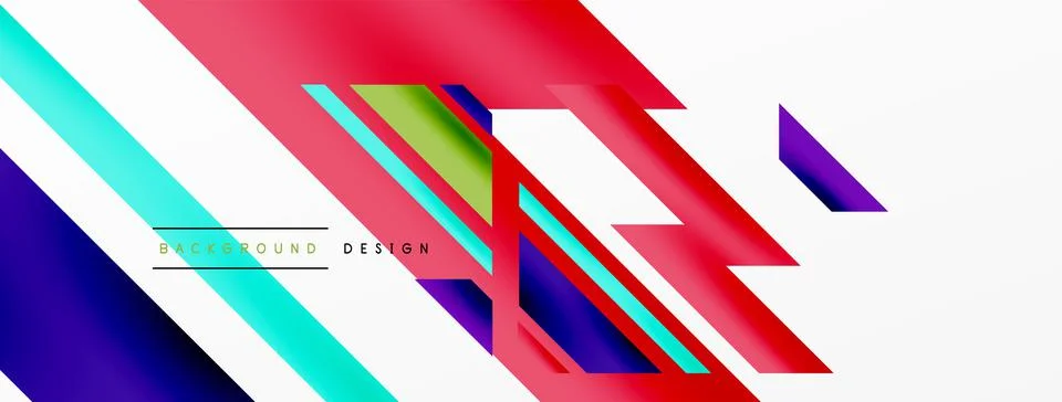 Dynamic lines background. Wallpaper for concept of AI technology, blockchain Stock Illustration