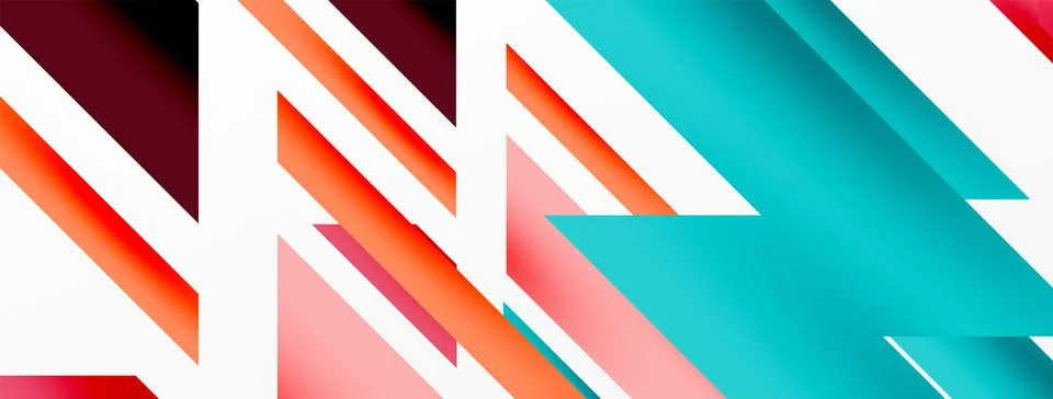 Dynamic lines background. Wallpaper for concept of AI technology, blockchain Illustrazione stock