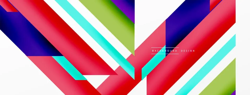 Dynamic lines background. Wallpaper for concept of AI technology, blockchain Illustrazione stock