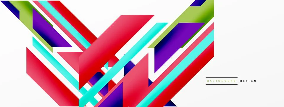 Dynamic lines background. Wallpaper for concept of AI technology, blockchain Illustrazione stock