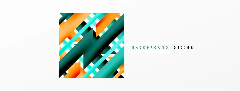 Dynamic lines background. Wallpaper for concept of AI technology, blockchain Stock Illustration
