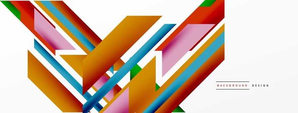 Dynamic lines background. Wallpaper for concept of AI technology, blockchain Stock Illustration