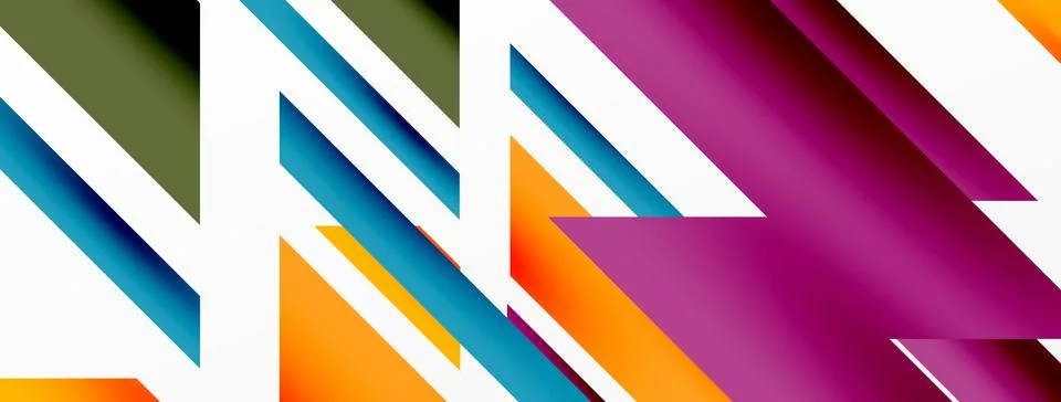 Dynamic lines background. Wallpaper for concept of AI technology, blockchain Illustrazione stock