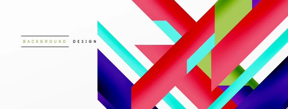 Dynamic lines background. Wallpaper for concept of AI technology, blockchain Illustrazione stock