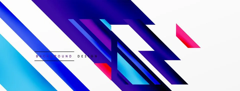 Dynamic lines background. Wallpaper for concept of AI technology, blockchain Illustrazione stock
