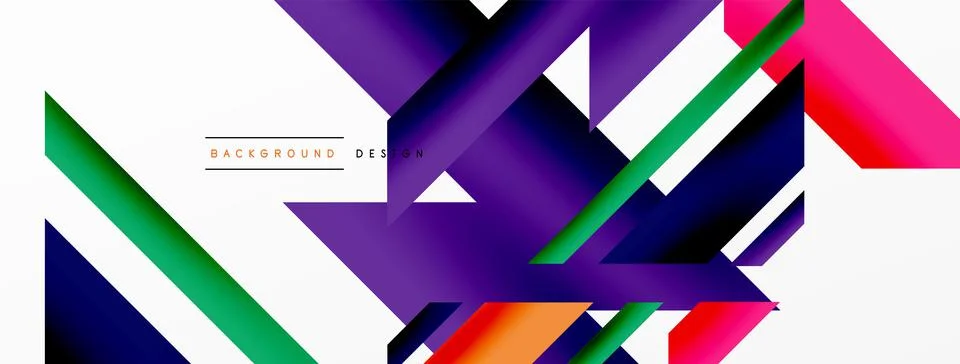 Dynamic lines background. Wallpaper for concept of AI technology, blockchain Illustrazione stock