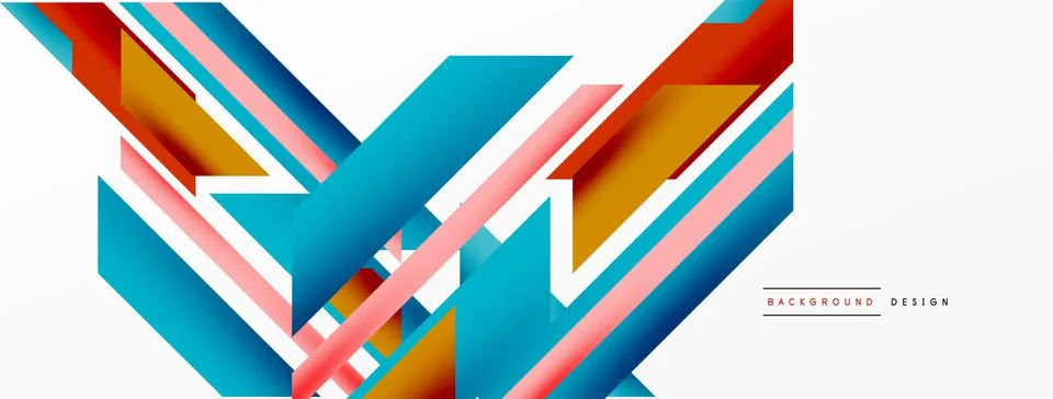 Dynamic lines background. Wallpaper for concept of AI technology, blockchain Illustrazione stock