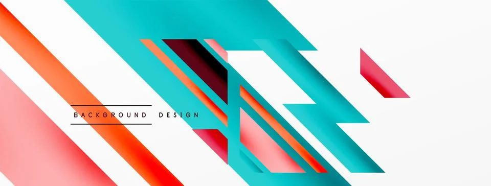 Dynamic lines background. Wallpaper for concept of AI technology, blockchain Stock Illustration
